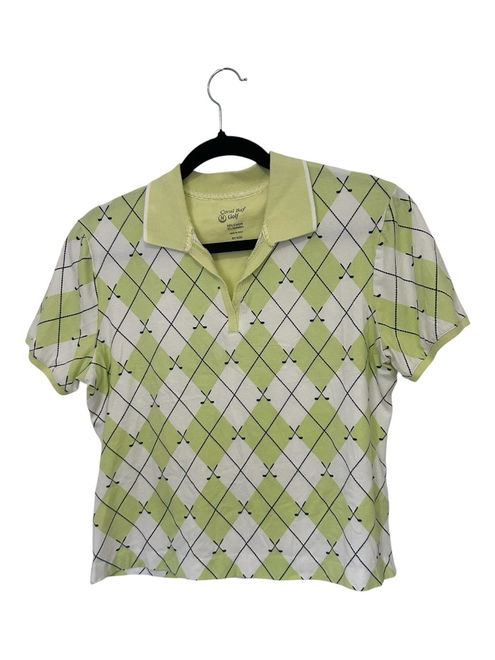 Coral Bay Pale Green Golf Polo